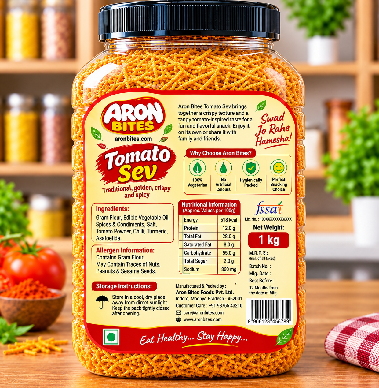 Tomato Sev - 1 kg (Back)